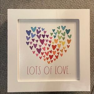 Lots of Love Valentine's sign with hearts. Perfect for gifting or to display.